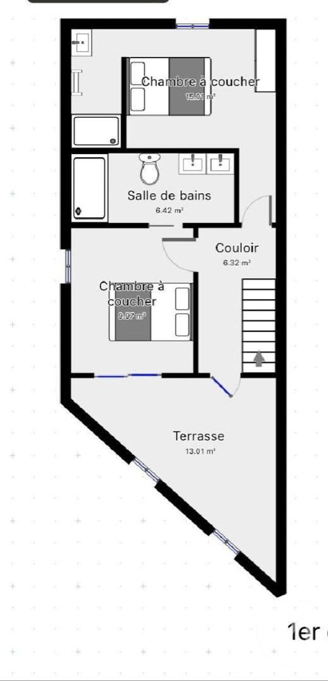 maison à vendre - 2 pièces - 80.0 m2 - HAGETMAU - 40 - AQUITAINE - Century 21 Mi-Adour